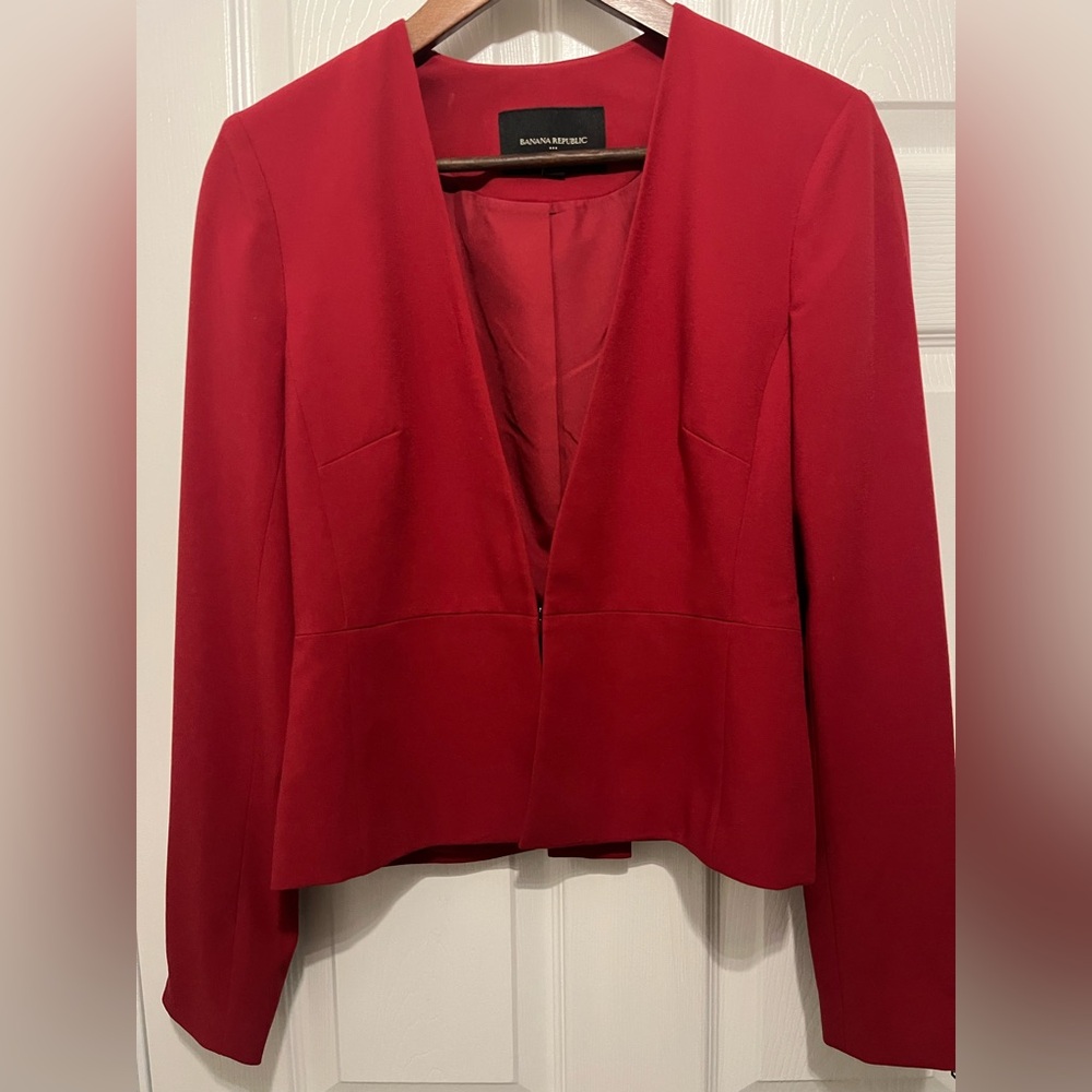 Banana Republic Women's Red Blazer